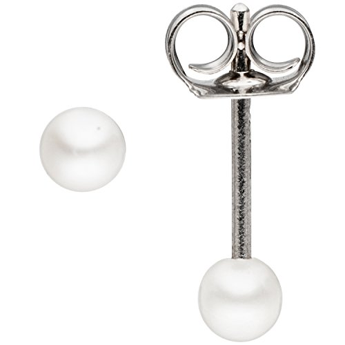 Jobo Damen Ohrstecker 925 Sterling Silber 2 Süßwasser Perlen Ohrringe Perlenohrstecker von Jobo