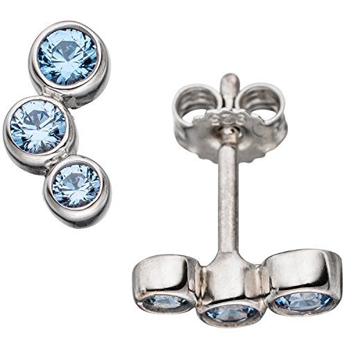 Jobo Damen-Ohrstecker aus 925 Sterling Silber mit synthetischen Spinellen von Jobo