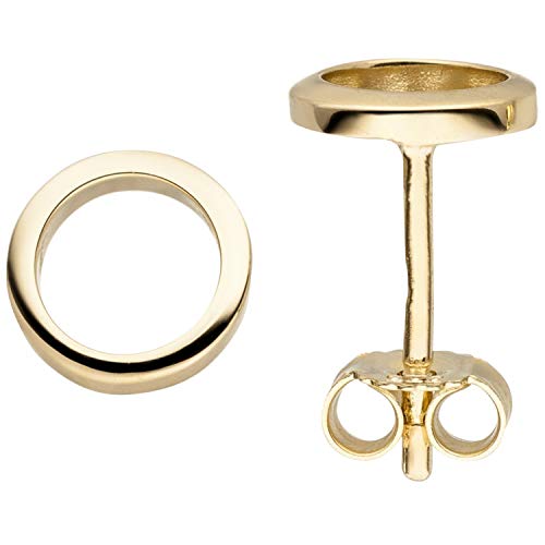 Jobo Damen-Ohrstecker Kreis aus 333 Gold 7,5 mm von Jobo