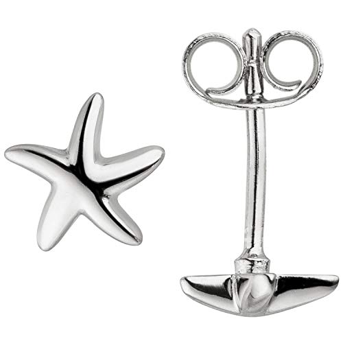 Jobo Damen-Ohrstecker Seestern aus 925 Sterling Silber von Jobo