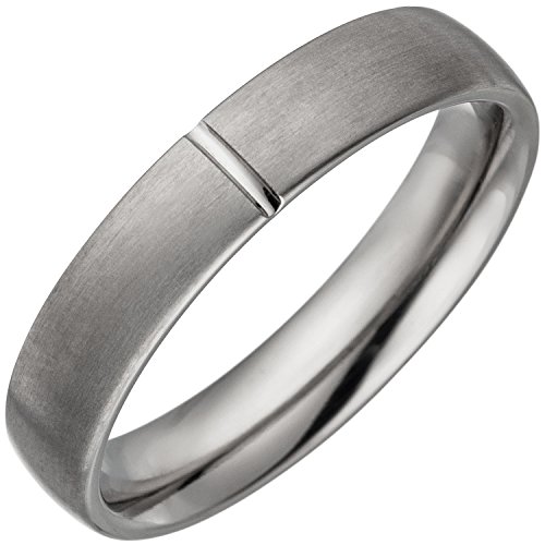 Jobo Damen Partner Ring aus Titan matt Partnerring Titanring Größe 58 von Jobo