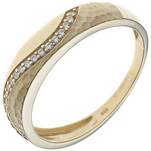 Jobo Damen-Ring aus 8 Karat 333 Gold mit Zirkonia Größe 60 Jobo Damen-Ring aus 8 Karat 333 Gold mit Zirkonia Größe 60 von Jobo