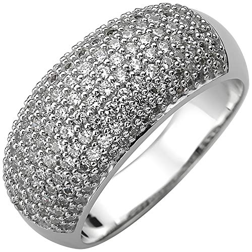 Jobo Damen Ring 925 Sterling Silber 158 Zirkonia Silberring Größe 54 von Jobo