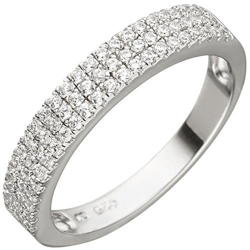 Jobo Damen Ring 925 Sterling Silber 69 Zirkonia Silberring Größe 62 von Jobo