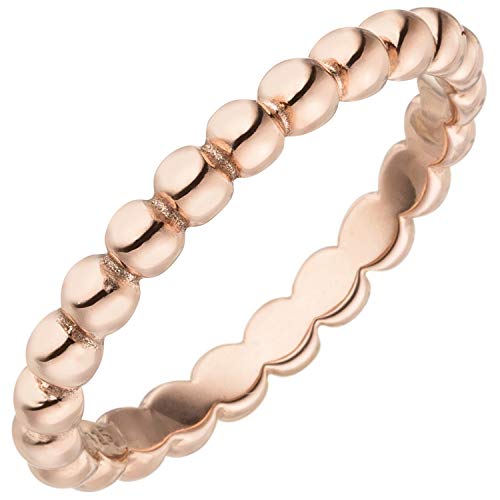 Jobo Damen-Ring Kugel-Ring aus 925 Sterling Silber rosegold vergoldet Größe 52 Jobo Damen-Ring Kugel-Ring aus 925 Sterling Silber rosegold vergoldet Größe 52 von Jobo