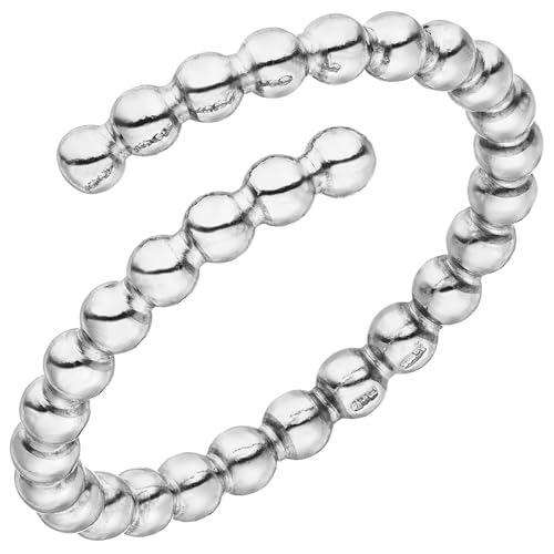 Jobo Damen-Ring Kugelring offen aus 925 Sterling Silber Größe 60 von Jobo