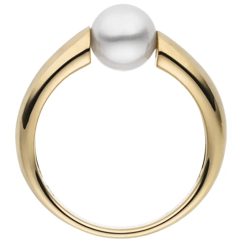 Jobo Damen-Ring aus 8 Karat 333 Gold mit Perle Größe 52 von Jobo