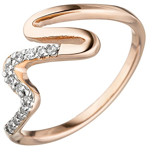 Jobo Damen-Ring aus 925 Sterling Silber rosegold vergoldet mit Zirkonia Größe 60 Jobo Damen-Ring aus 925 Sterling Silber rosegold vergoldet mit Zirkonia Größe 60 von Jobo