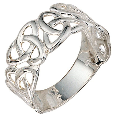 Jobo Damen Ring breit 925 Sterling Silber Silberring Größe 58 von Jobo