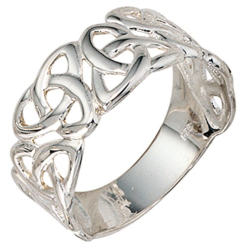 Jobo Damen-Ring breit aus 925 Sterling Silber Größe 56 von Jobo