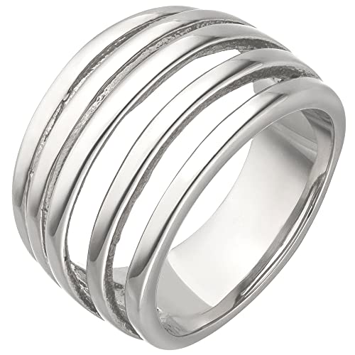 Jobo Damen-Ring breit aus Edelstahl Größe 58 Jobo Damen-Ring breit aus Edelstahl Größe 58 von Jobo