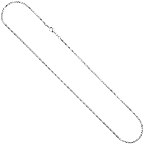 Jobo Damen Venezianerkette 925 Sterling Silber 1,6 mm 50 cm Halskette Kette Karabiner von Jobo