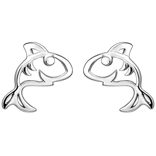 Jobo Kinder-Ohrstecker Haifisch aus 925 Silber von Jobo
