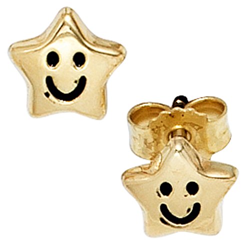 Jobo Kinder-Ohrstecker Stern aus 8 Karat 333 Gold von Jobo