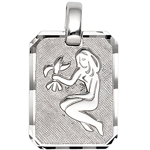 Jobo Sternzeichen-Anhänger Jungfrau aus 925 Sterling Silber eckig von Jobo