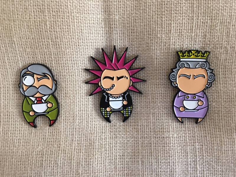 Set Aus 3 Teadrinkers Emaille Pin Set Aus 3 Teadrinkers Emaille Pin von Jobydove