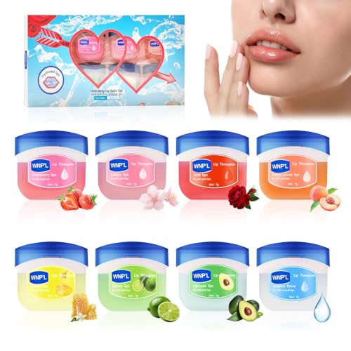 8 Stück Feuchtigkeitsspendend Lippenbalsam Set, Lip Treatment, Pflegender Lippenbalsam, Hydrating Lip Balm Set für optimale Feuchtigkeit, 8 verschiedene Düfte 8 Stück Feuchtigkeitsspendend Lippenbalsam Set, Lip Treatment, Pflegender Lippenbalsam, Hydrating Lip Balm Set für optimale Feuchtigkeit, 8 verschiedene Düfte von Jocanova