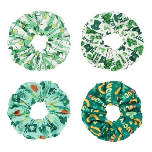 Jocbean St Patrick's Day Haargummis, Pferdeschwanz-Halter, irische grüne Haargummis für Damen Jocbean St Patrick's Day Haargummis, Pferdeschwanz-Halter, irische grüne Haargummis für Damen von Jocbean