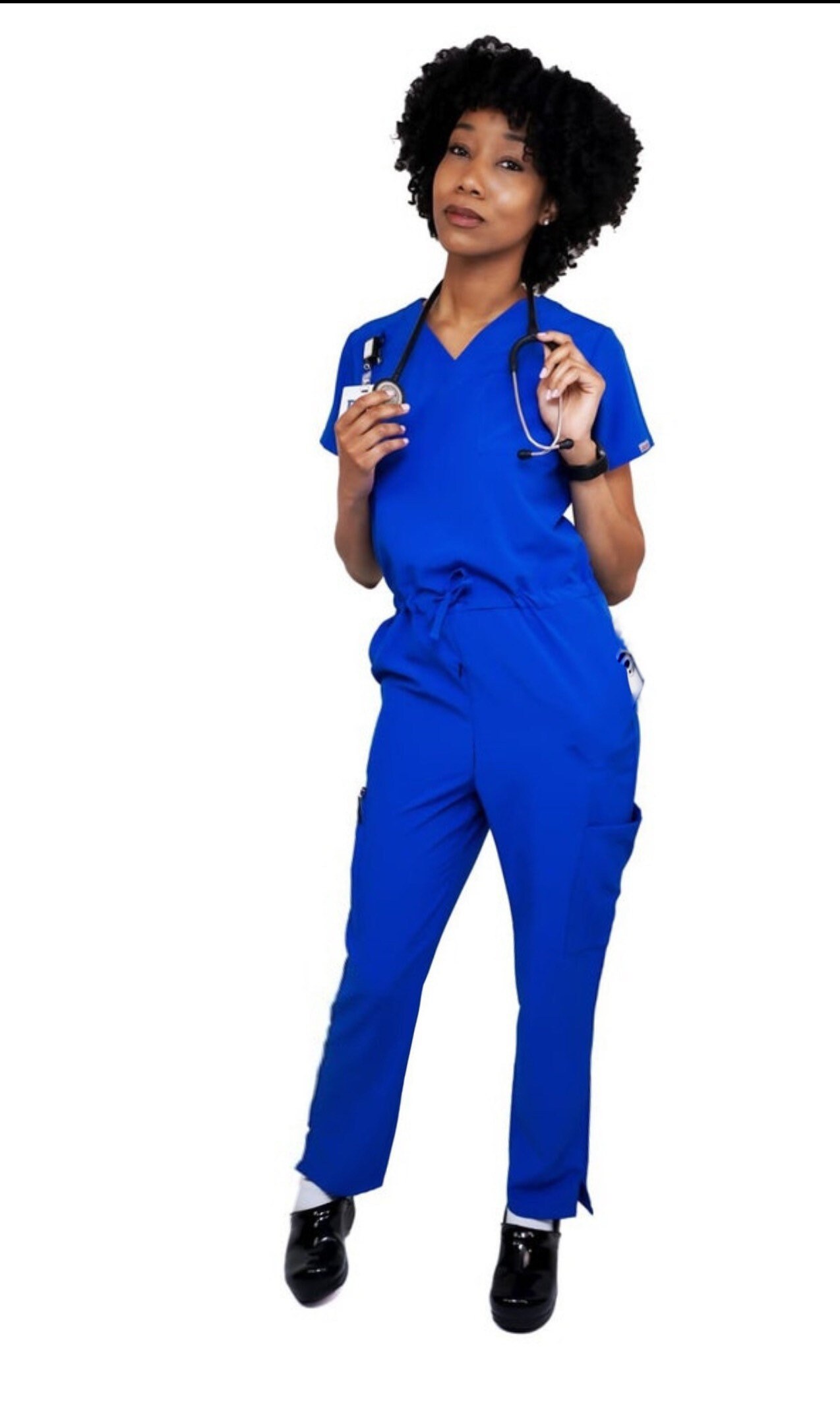 Royalblauer Jumpsuit Scrub Aka "Workaholic' Aus Weichem Stretch-Stoff. Reißverschluss Im Schritt Für Badezimmer. Fällt Groß Aus. Auch Unter Royalblauer Jumpsuit Scrub Aka "Workaholic' Aus Weichem Stretch-Stoff. Reißverschluss Im Schritt Für Badezimmer. Fällt Groß Aus. Auch Unter von JocciniCollection