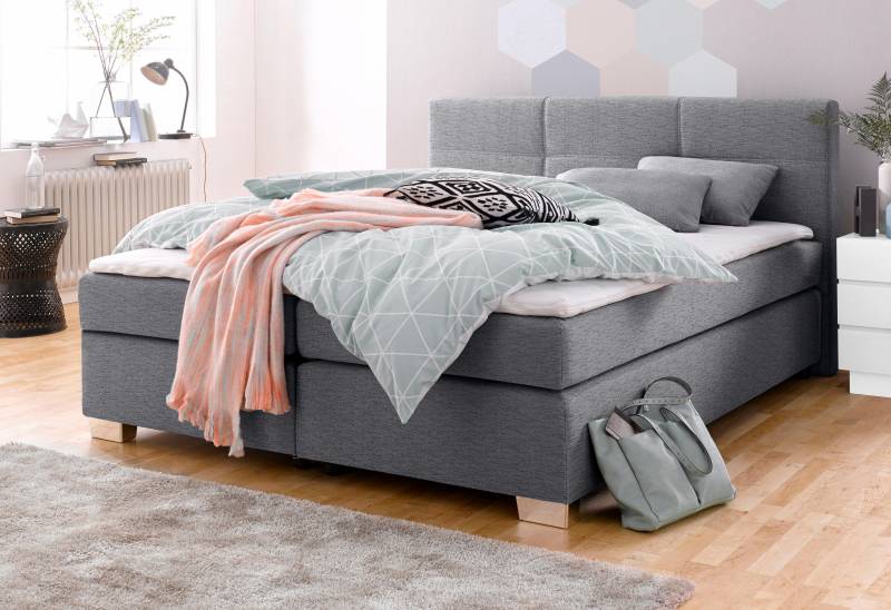 Jockenhöfer Gruppe Boxspringbett "Evita" inkl. Topper und Kissen, erhältlich in 140 & 180cm Breite von Jockenhöfer Gruppe