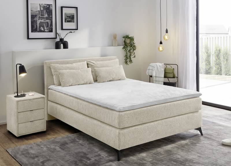 Jockenhöfer Gruppe Boxspringbett "Paulina, inkl. Topper und Kissen, Härtegrade wählbar" 140x200 cm oder 180x200cm von Jockenhöfer Gruppe