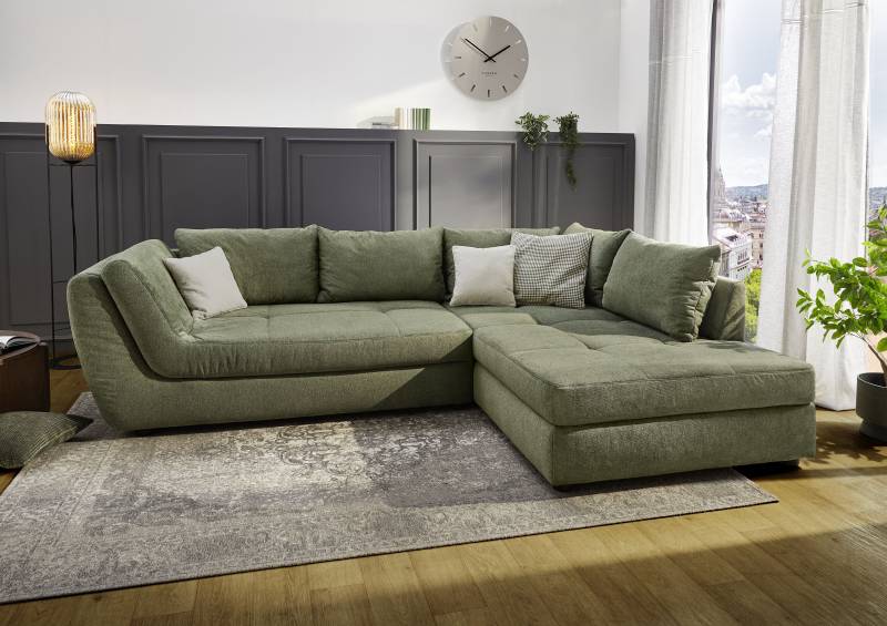 Jockenhöfer Gruppe Ecksofa "Rascasse, L-Form, Rampenotik im modernen Design" alle Kissen inklusive, rechts oder links montierbar, XXL-Breite: 322cm von Jockenhöfer Gruppe
