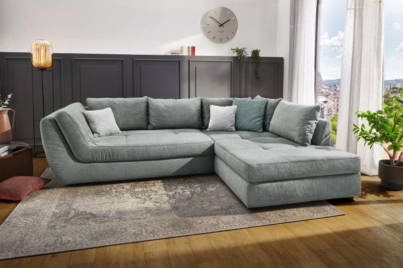 Jockenhöfer Gruppe Ecksofa "Rascasse, L-Form, Rampenotik im modernen Design" alle Kissen inklusive, rechts oder links montierbar, XXL-Breite: 322cm von Jockenhöfer Gruppe