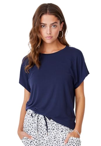 Jockey® Damen Supersoft Lounge T-Shirt, Into The Night Blue, L von Jockey