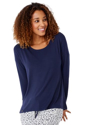 Jockey® Damen Supersoft Short Sleeve Lounge Dress, Into The Night Blue, XL von Jockey