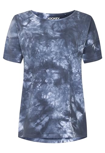 Jockey® Damen Womens Activewear T-Shirt, Blue Tie Dye, S/36 von Jockey