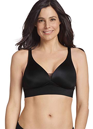 Jockey Forever Fit™ Damen Supersoft Modal V-Neck Molded Cup Bra, Black, 2XL von Jockey