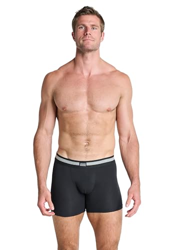 Jockey® Herren Cotton Stretch Boxer Trunk - 6 Pack, Black, M von Jockey