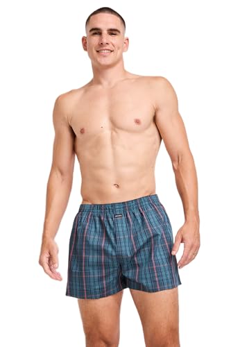 Jockey® Herren Everyday Check Woven Boxer, Fine Glen Plaid, M von Jockey
