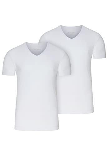 Jockey® Microfiber Air V-Neck Shirt 2Pack White White XL von Jockey