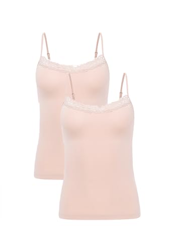 Jockey® Damen Parisienne Camisole - 2 Pack, Dusk, 2XL/44 von Jockey