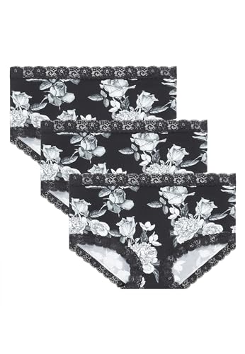 Jockey® Parisienne Full Brief 3-Pack, Black Allove, S/36 von Jockey
