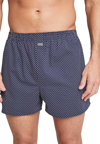 Jockey® Herren Polka Dot Woven Boxer, Navy, 3XL von Jockey