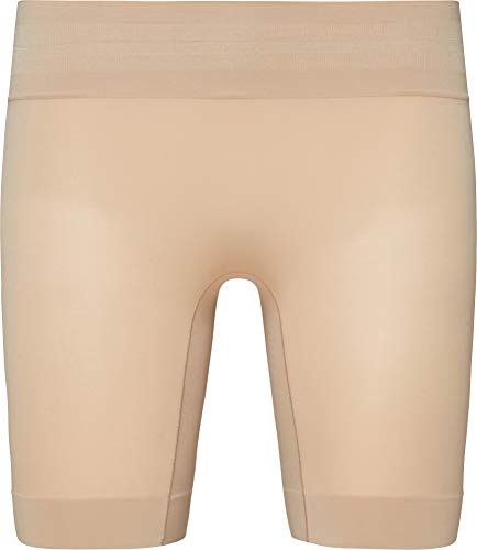 Jockey Skimmies Cooling Slipshort – Nahtlose Radlerhose für Frauen - mit langem Bein, kühlende Anti-Reibungs-Hose aus atmungsaktivem Mikrofaserstoff, Shorts mit hohem Bund, in Beige von Jockey