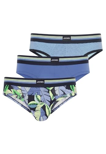 Jockey® Slip aus Baumwollstretch, 3er-Pack, True Blue, L, true blue, L von Jockey