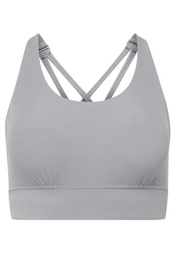 Jockey® Damen Womens Activewear Padded Bralette, Quartz Grey, 2X/44 von Jockey