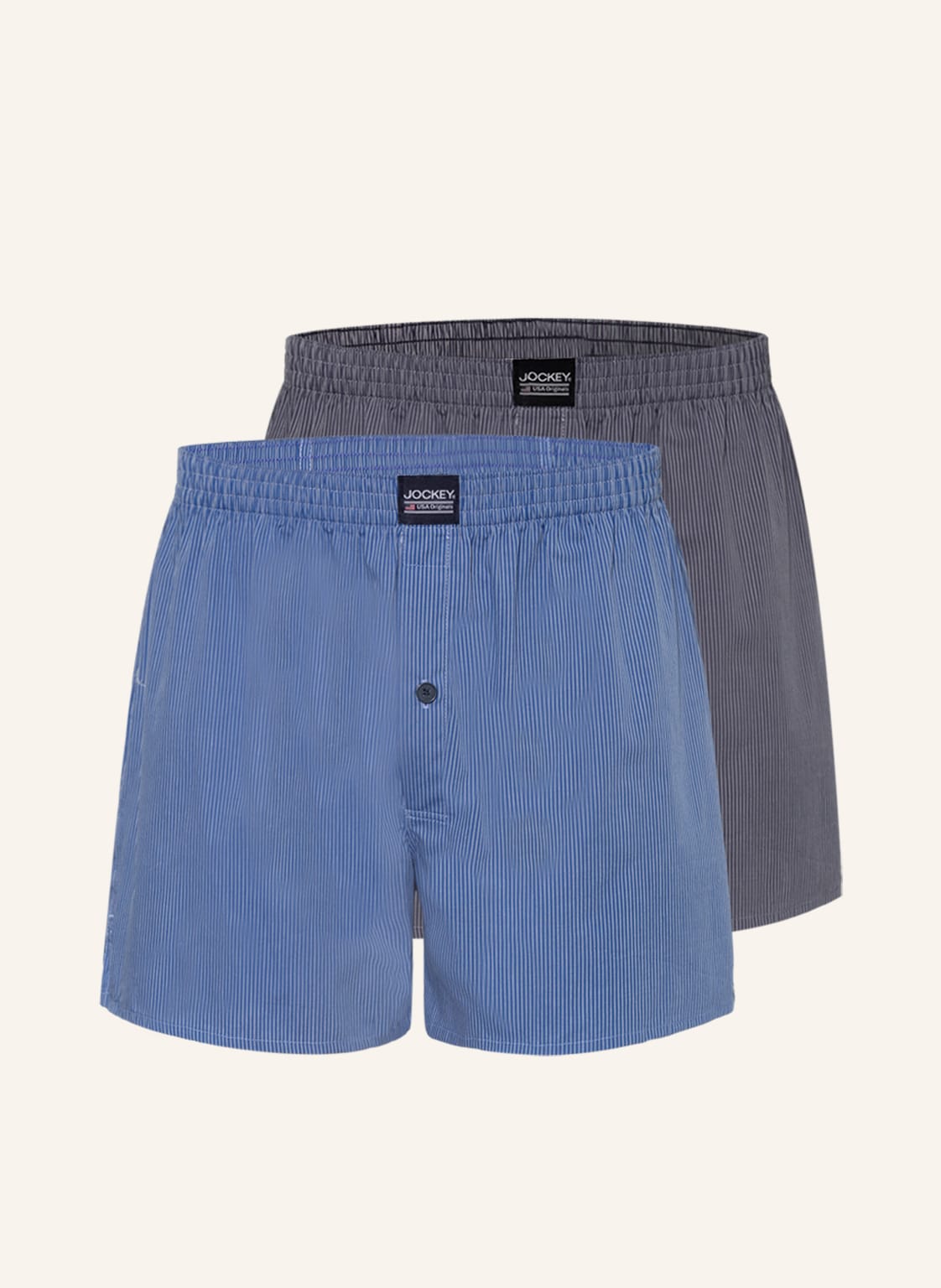 Jockey 2er-Pack Web-Boxershorts Everyday Striped blau Jockey 2er-Pack Web-Boxershorts Everyday Striped blau von Jockey