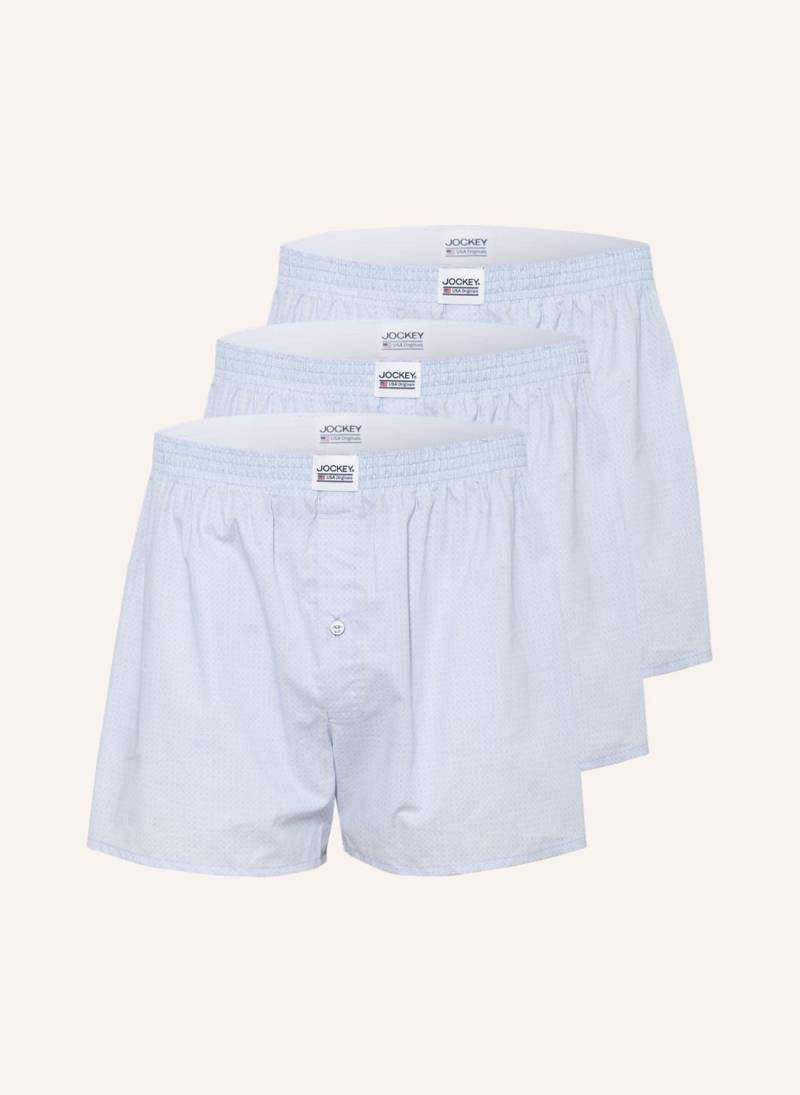 Jockey 3er-Pack Web-Boxershorts blau Jockey 3er-Pack Web-Boxershorts blau von Jockey