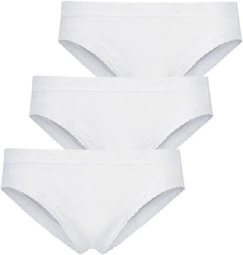 Jockey Bikinislip Soft Stretch Lace (3er Pack) mit dezenter Spitze besetzt von Jockey