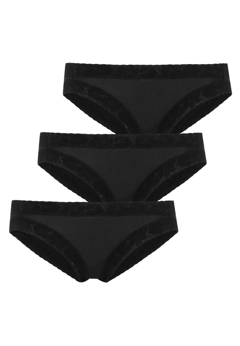 Jockey Bikinislip "Soft Stretch Lace" 3er Pack, mit dezenter Spitze besetzt von Jockey
