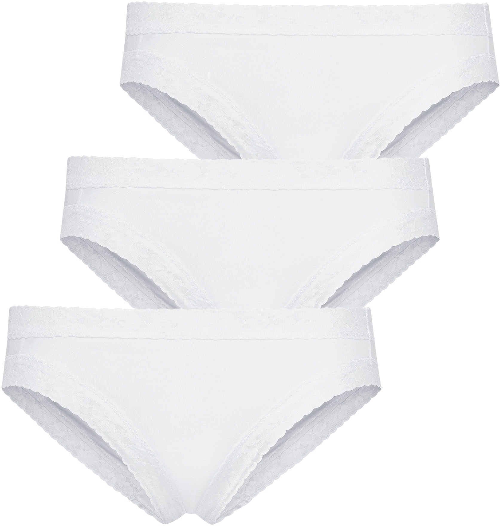 Jockey Bikinislip "Soft Stretch Lace" 3er Pack, mit dezenter Spitze besetzt von Jockey