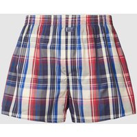 Jockey Boxershorts mit Tartan-Karo in Marine, Größe S von Jockey