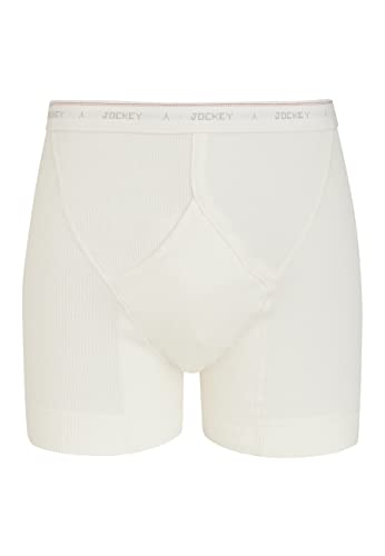 Jockey Classic Cotton Rib Y-Front Midway Brief, White, L von Jockey