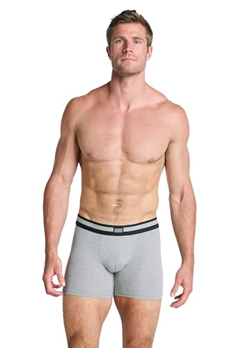 Jockey Boxer Trunk – Boxershorts Herren im 3er Pack, Unterhosen ohne Eingriff, Unterwäsche aus Baumwolle und Elasthan, 3er Set, in Mehrfarbig von Jockey