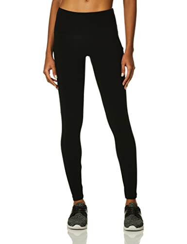 Jockey Damen Knöchellegging aus Baumwoll-Stretch, mit Seitentasche Leggings, tiefschwarz, M von Jockey