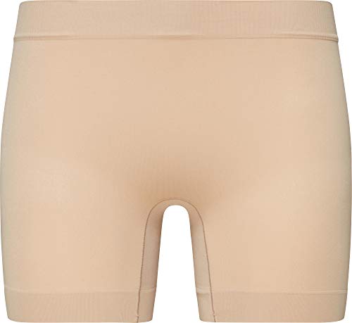 Jockey Skimmies Short Length Slipshort – Nahtlose Radlerhose für Frauen - mit kurzem Bein, Anti-Reibungs-Hose aus atmungsaktivem Mikrofaserstoff, Shorts mit hohem Bund, in Beige von Jockey